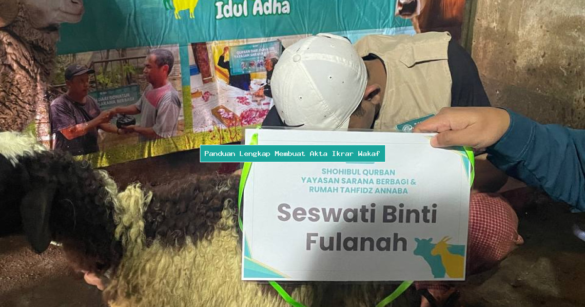 Panduan Lengkap Membuat Akta Ikrar Wakaf